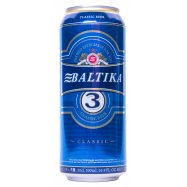 Пиво Baltika Классическое №3 светлое 4,3% 0,5л ж/б - Фото