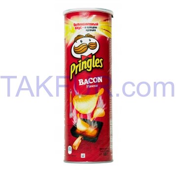 Чипсы Pringles Бекон картофельные 165г - Фото