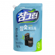 Средство моющее Lion Chamgreen д/посуды, овощей+фруктов 1.2л - Фото