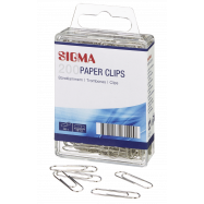 SIGMA СКРІПКИ 200 ШТ 28 ММ СРІБ - Фото