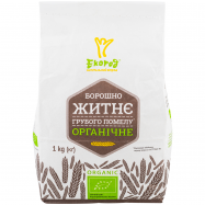 Мука Екород ржаная грубого помола органическая 1кг - Фото