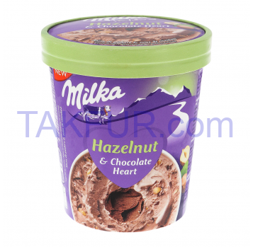 Мороженое Milka Hazelnut&Chocolate heart 312г - Фото