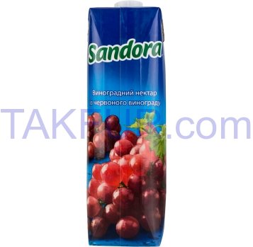 Нектар Sandora виноградный с красного винограда 0.95л - Фото