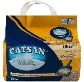 Наполнитель Catsan Ultra plus для кошачьих туалетов 5л купить онлайн с  доставкой в офис или на дом, цены в Киеве, в магазине ТАКФУР