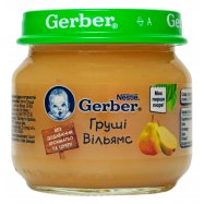 Пюре Gerber Груши Вильямс фруктовое д/детей с 6 месяцев 80г - Фото