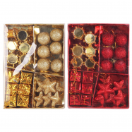 Набір куль Tarrington House орнамент в асортименті 24пр - Фото