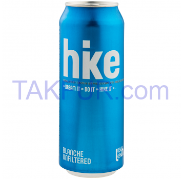 Пиво специальное Hike Blanche нефильтрованное 4.9% 0.5 - Фото