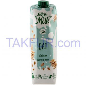 Напиток овсяный Vega Milk ультрапастеризованный 1,5% 950мл - Фото
