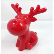 TH NY ДЕК. ОЛЕНЬ ФАРФОР.17.8СМ - Фото