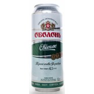 ПИВО ОБОЛОНЬ СВІТЛЕ 0,5Л З/Б - Фото
