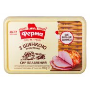 Сыр Ферма Сливочный с ветчиной плавленый 60% 180г - Фото