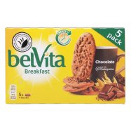 Печенье Belvita Завтрак с какао и шоколадными кусочками 225г - Фото