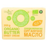 Масло Organic Milk сладкосливочное органическое 82,6% 200г