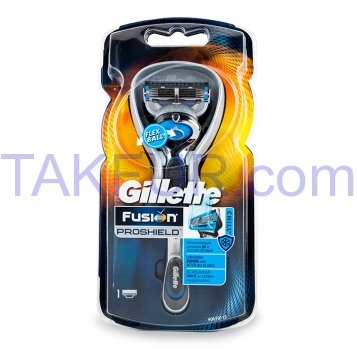 Бритва Gillette Fusion Proshield Flexball Chill с см кас 1шт - Фото