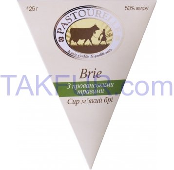 Сыр мягкий Pastourelle Бри 50% 125г - Фото