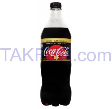 Напиток Coca-Cola Zero Ванила безалкогольный сильногаз 1л - Фото