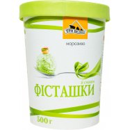 Мороженое Три Ведмеді со вкусом фисташки 12% 500г - Фото