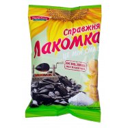 Семена подсолнечника Справжня Лакомка жареные соленые 120г - Фото