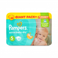Подгузники Pampers Active Baby-Dry 5 для детей 11-18кг 88шт - Фото