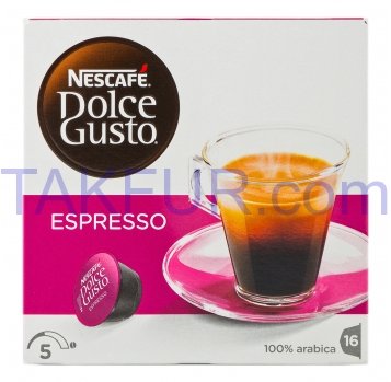 Кофе Nescafe Dolce Gusto Espresso д/кофе машин 6г*16шт 96г - Фото