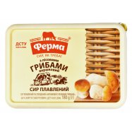 Сир плавлений Ферма з лісовими грибами вершковий 60% 180г - Фото