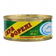 Икра форели Камчадал зернистая соленая 80г - Фото