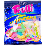 Конфеты Trolli Кислые светлячки фруктовые жевательные 100г - Фото