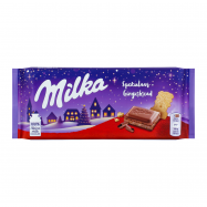 Шоколад Milka молочный с начинкой и печеньем с имбирем 100г - Фото