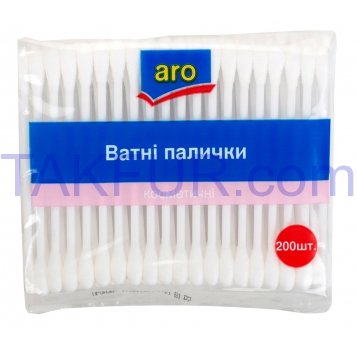 Ватные палочки Aro косметические 200шт - Фото