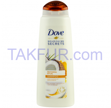 Шампунь Dove Восстановление куркумой+кокосовым маслом 400мл - Фото