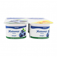 Йогурт Живинка Черника 1.2% 4*115г/уп - Фото