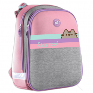 Рюкзак YES H-12 Barbie серый-розовый - Фото
