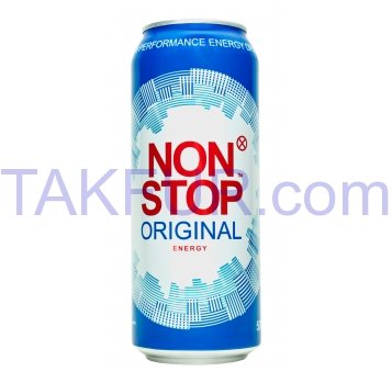 Напиток Non Stop Original б/а сил/г энергетический 500мл ж/б - Фото