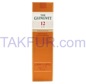 Виски The Glenlivet Excellence 12 лет выдержки 40% 700мл - Фото