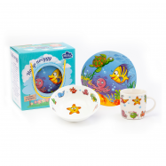 Набор для завтрака Milika.Sea Land 3пр - Фото