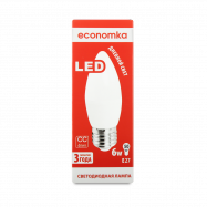 Лампа светодиодная Economka LED CN 6W E27 4200K 1шт - Фото