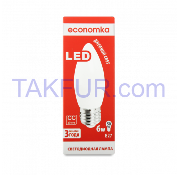 Лампа светодиодная Economka LED CN 6W E27 4200K 1шт - Фото