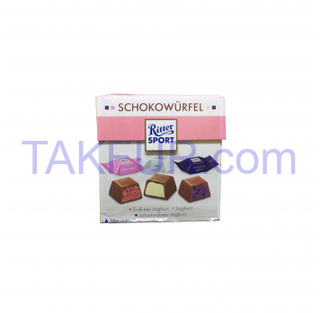 Конфеты Ritter Sport Schokowürfel Joghurt шоколадные 176г - Фото