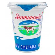 Сметана Яготинська 15% 350г - Фото