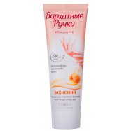 Крем для рук Бархатные Ручки Silk Oil elixir Защитный 72мл - Фото