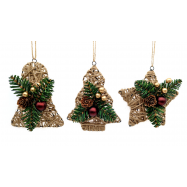 Підвіска Tarrington House плетена в асортименті 16-18см - Фото