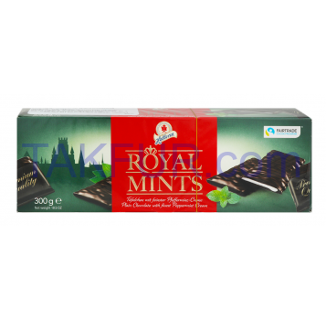 Конфеты Halloren Royal Mints с мят/крем нач шоколадные 300г - Фото