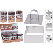 Прес для вирізання тістечок 4 штуки - Фото