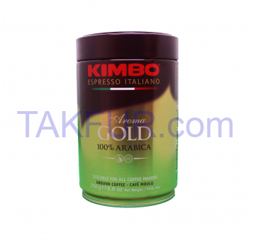 Кофе Kimbo Aroma Gold натуральный жареный молотый 250г - Фото