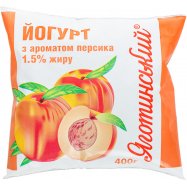 Йогурт Яготинський Персик 1.5% 400г - Фото