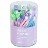 Ручка шариковая автоматическая синяя Color Hedgehog - Фото