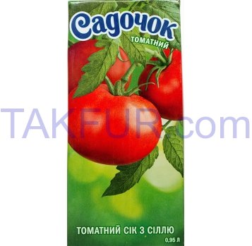 Сок Садочок томатный с солью 0.95л - Фото