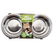 Миски для годування тварин на підставці 2 шт 210 мл - Фото