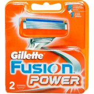 Кассеты для бритья Gillette Fusion Power сменные 2шт - Фото