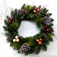 Вінок Tarrington House з декором Nature 45см - Фото